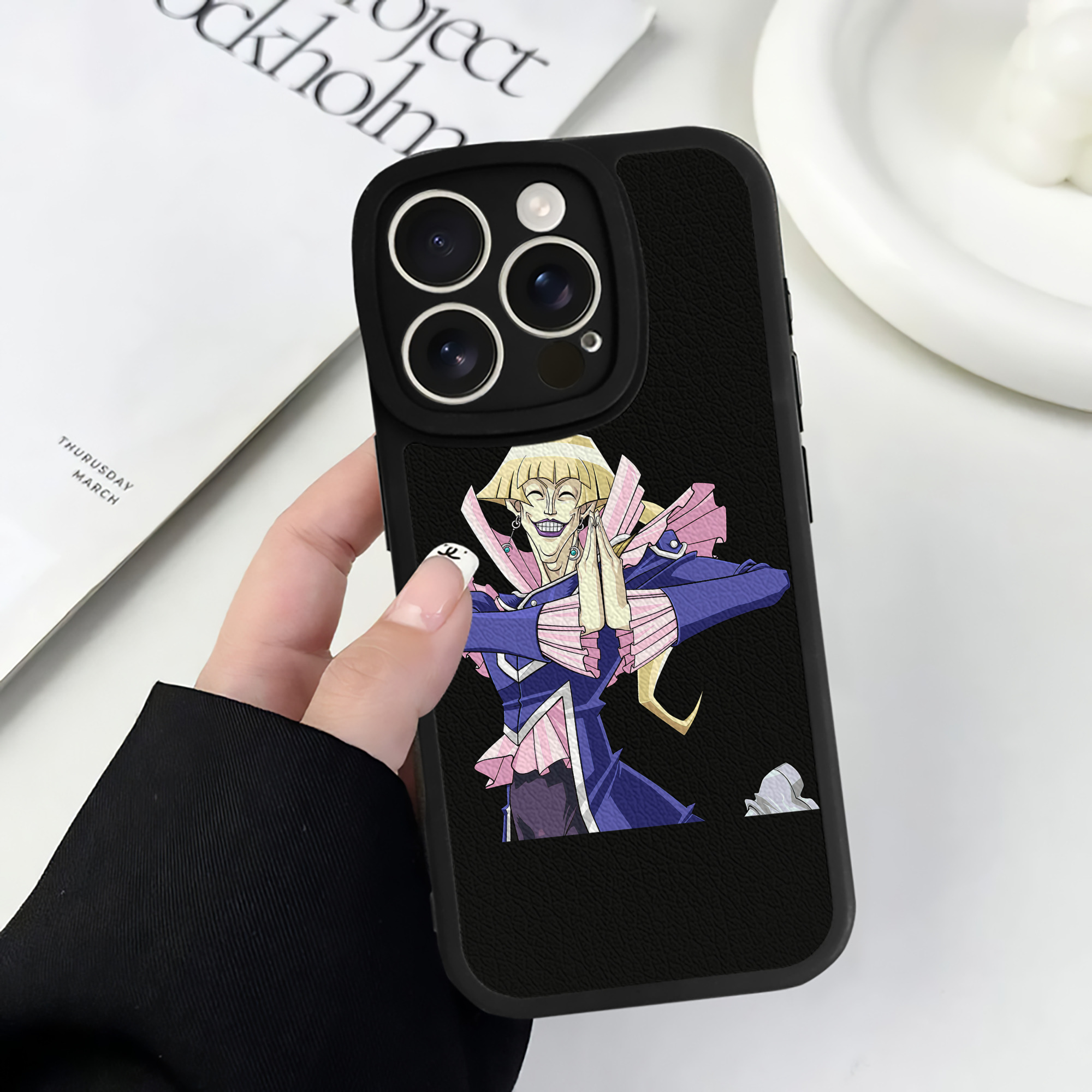（画像用） 遊☆戯☆王 Yu-Gi-Oh! 【iPhone 16シリーズ対応】シリコンスマホケース（レザー調） 材質：シリコン